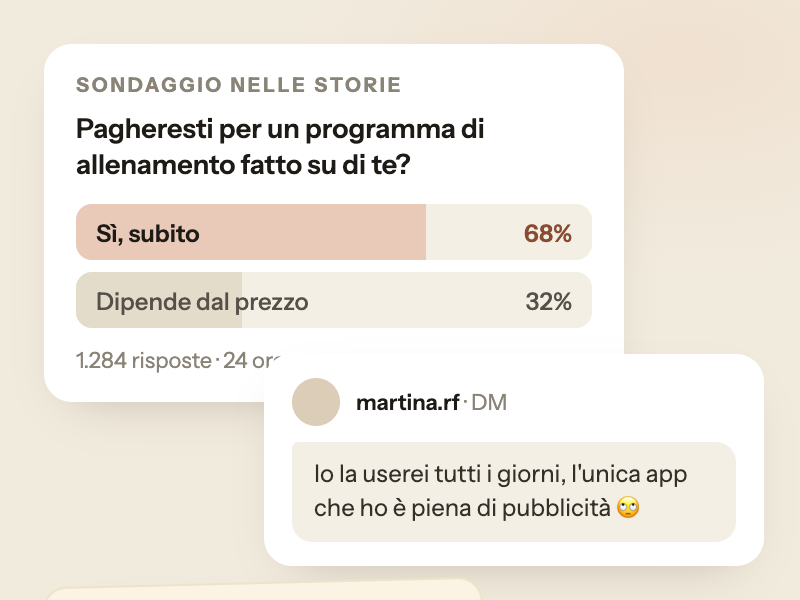 Research: a poll in the DMs